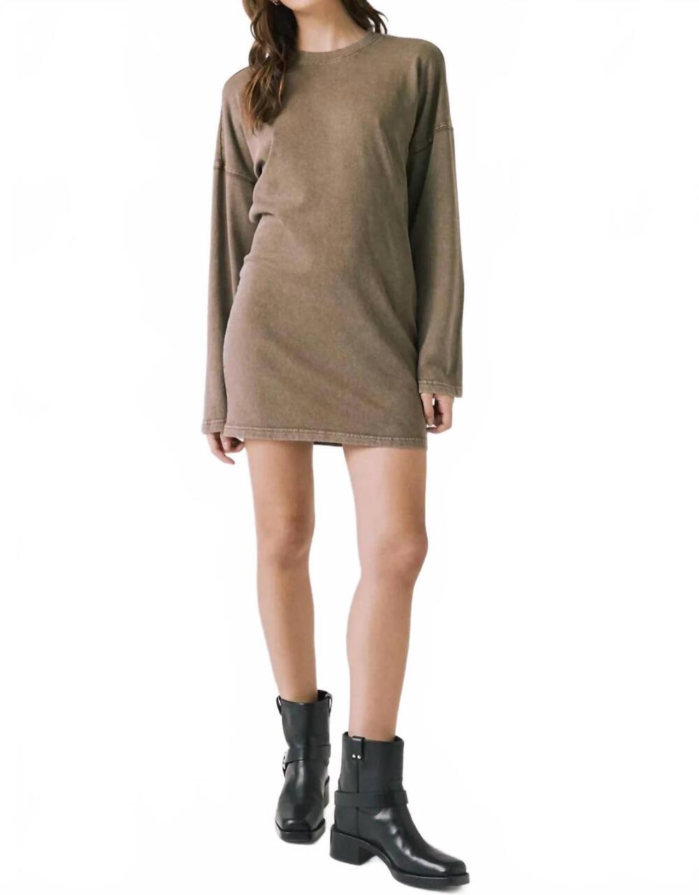 NEW CHASER women's margarita dress in ginger brown